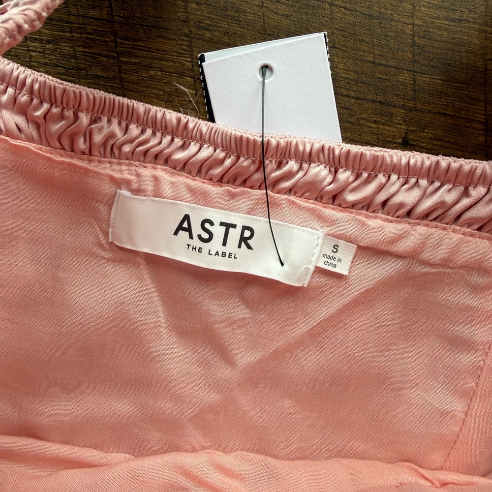 ASTR The Label Cherry Pink Milkmaid Cropped Cami Valentines Bustier Top S NWT - Picture 6 of 12